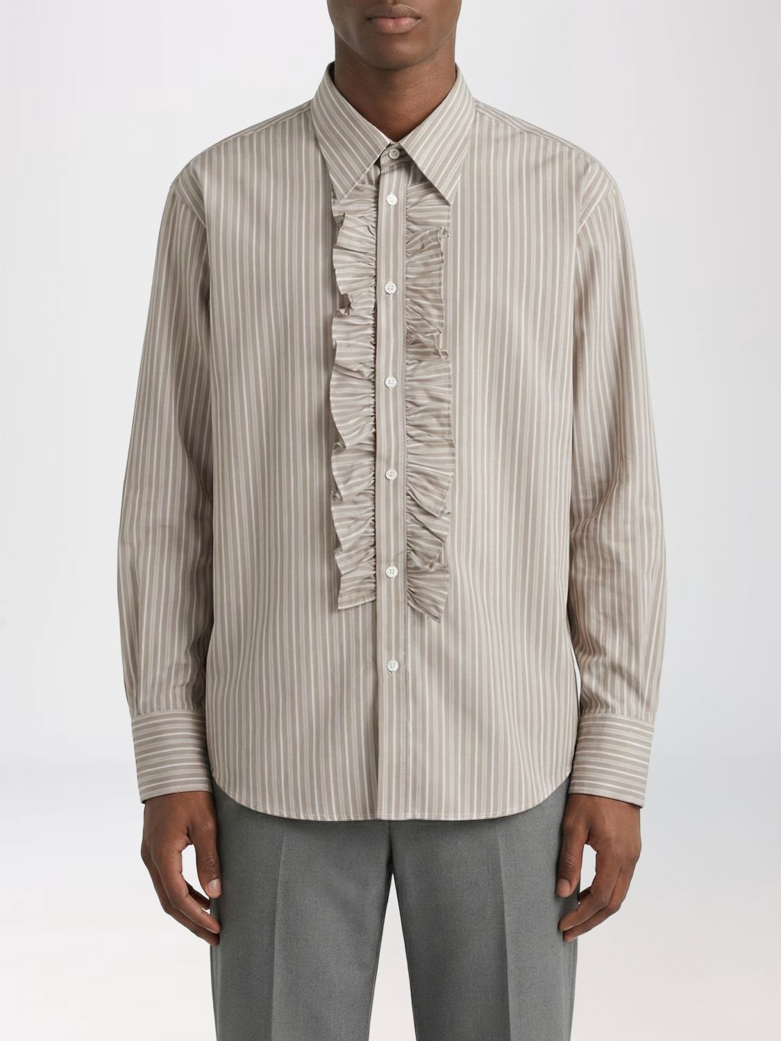 AMI PARIS Striped Cotton Shirt　AMI PARIS ストライプコットンシャツ AMI
