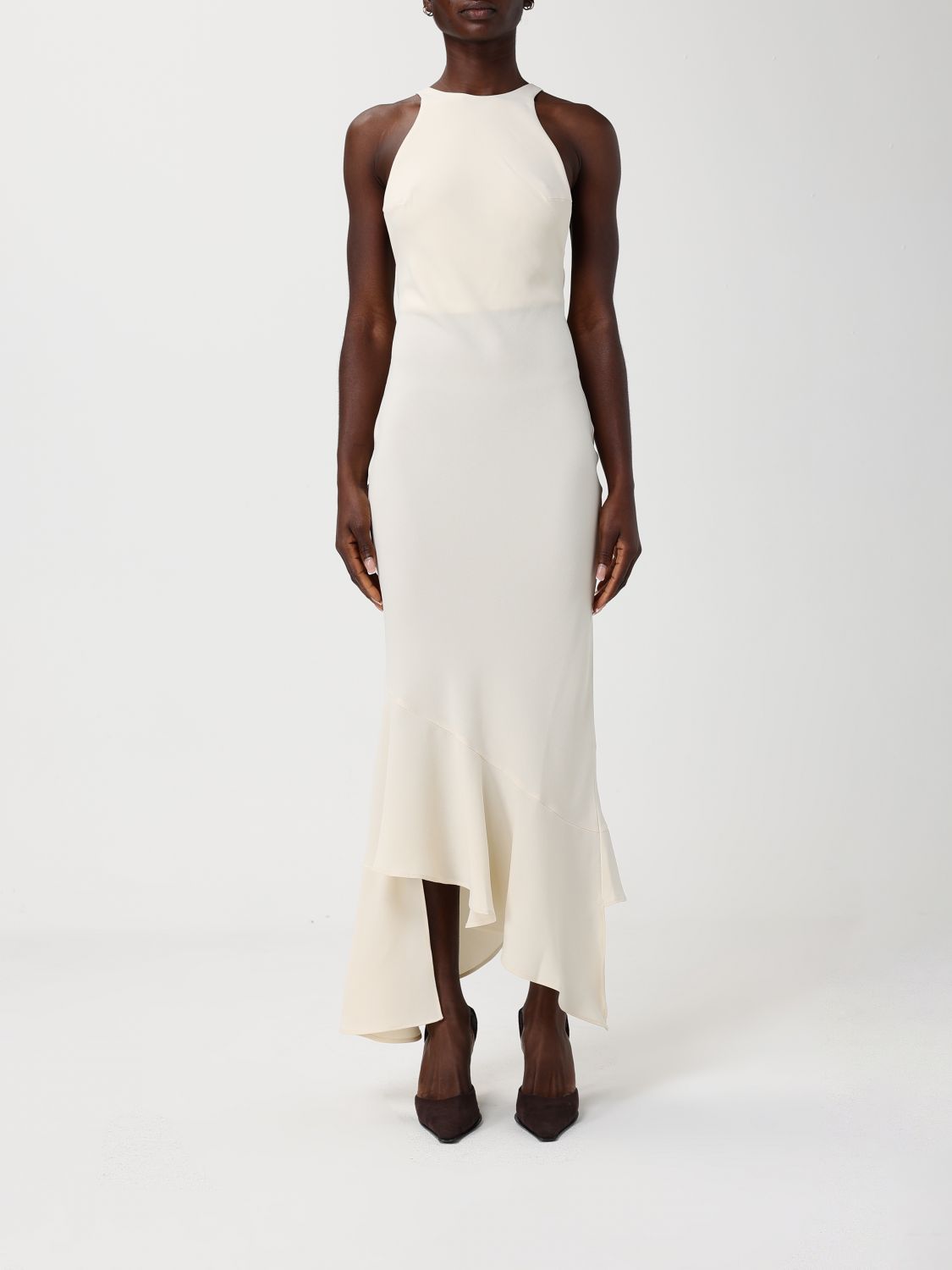The Andamane Crepe Asymmetric Dress