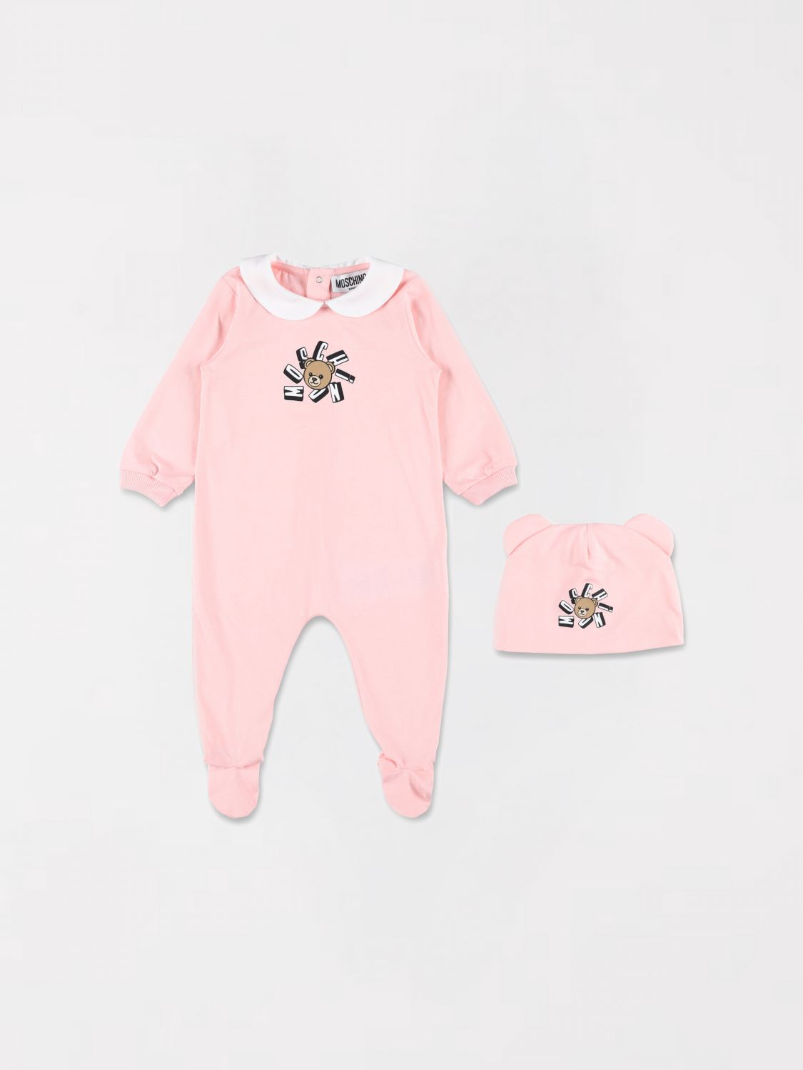 MOSCHINO Coordinato in cotone in cotone con logo