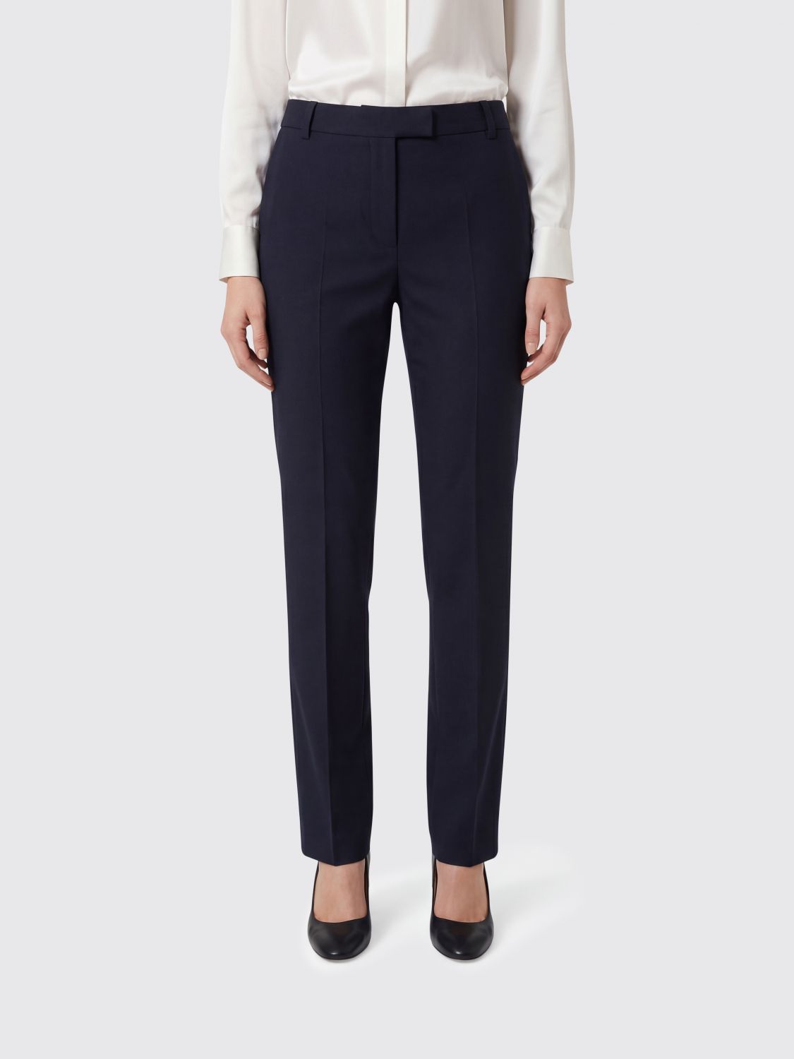 S Max Mara ' Classic Cady Trousers In Blue