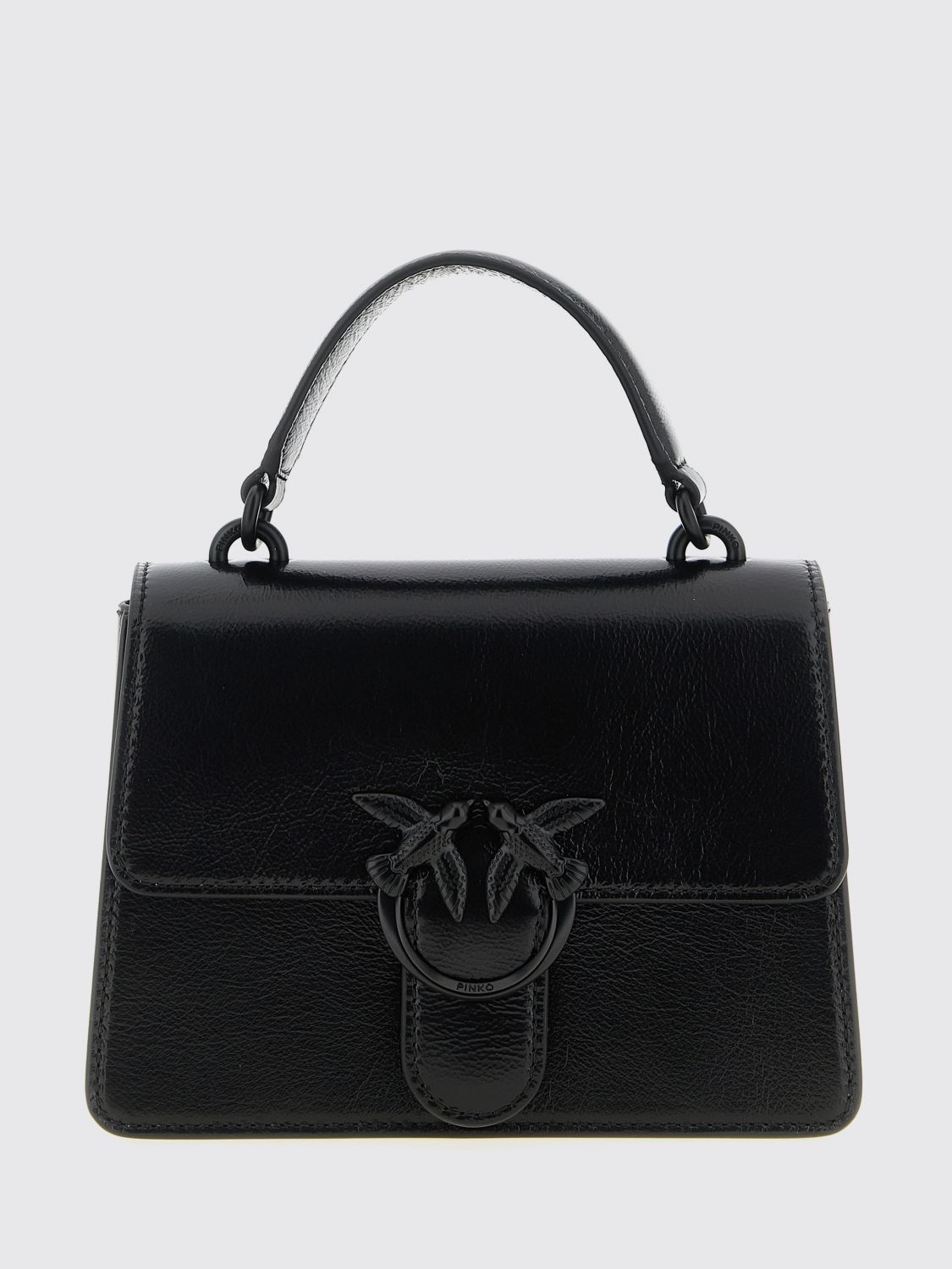 Borsa Mini Love Bag One Top Handle Light Pinko in pelle