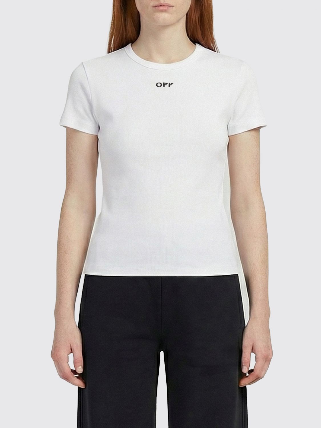 Off-White Baumwoll-T-Shirts mit Logo