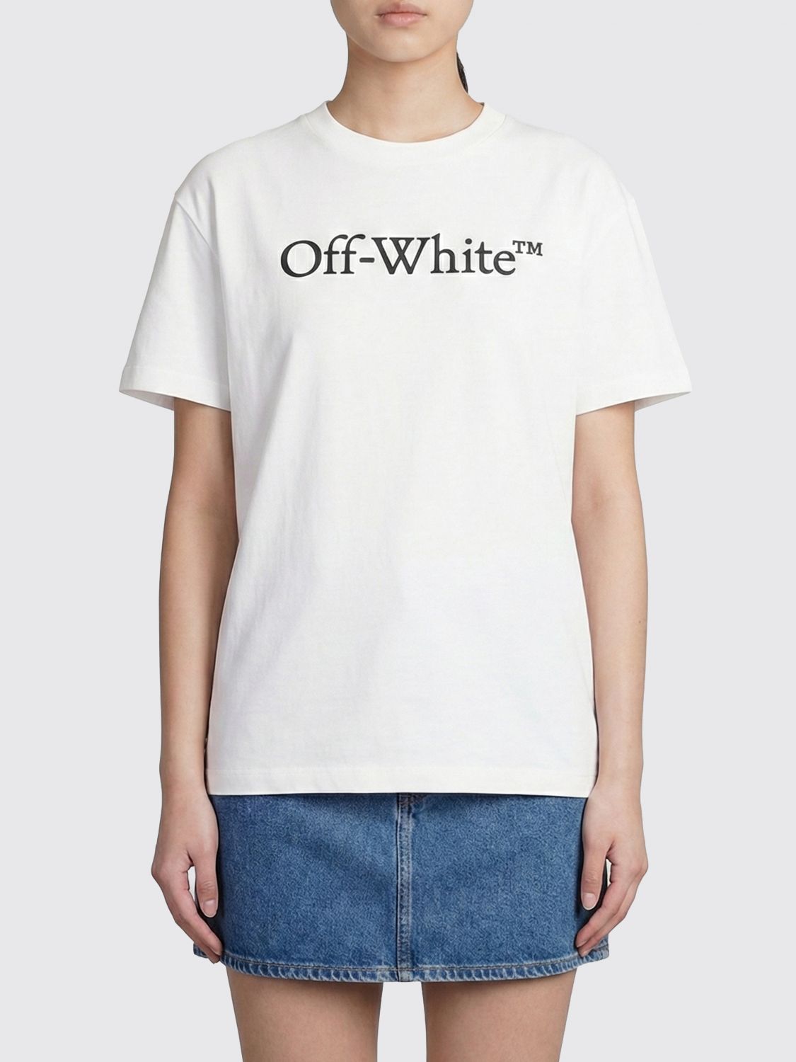 Off-White Baumwoll-T-Shirts mit Logo