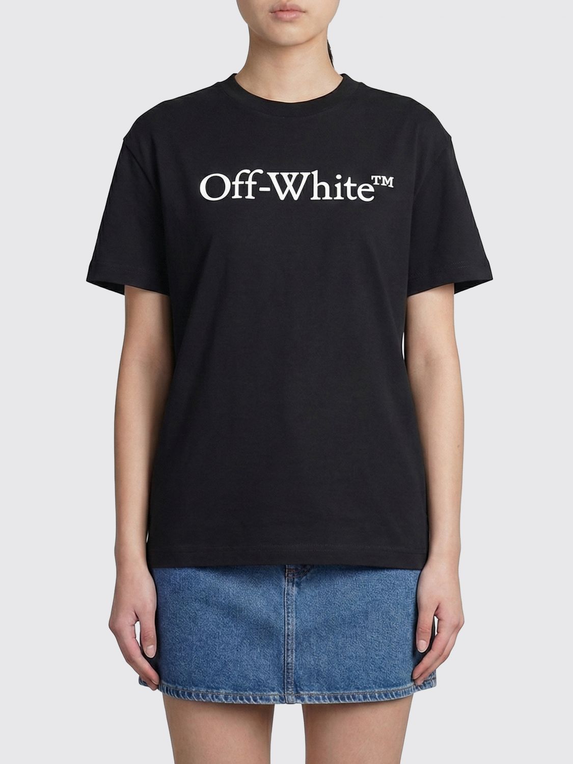 Off-White Baumwoll-T-Shirts mit Logo