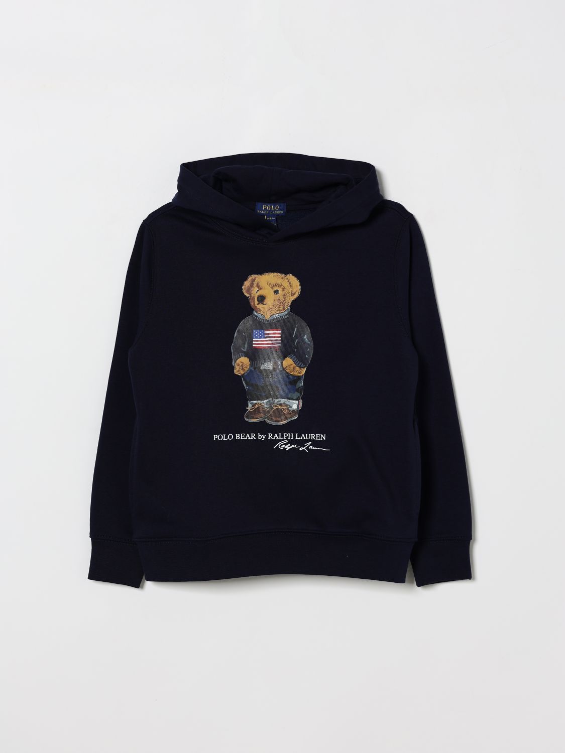 POLO RALPH LAUREN Hoodie aus Baumwollmischung mit Teddy