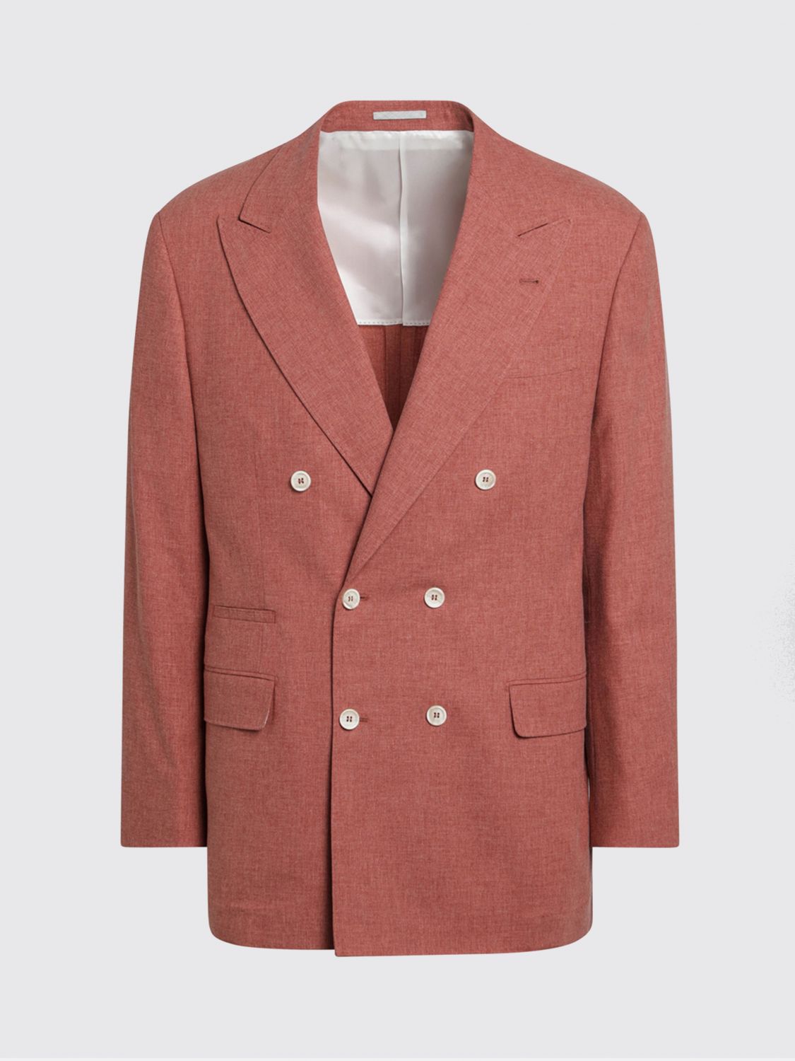BRUNELLO CUCINELLI Zweireihiger Blazer aus Schurwollmischung