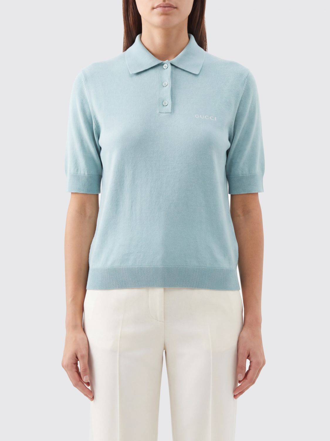 GUCCI Polo in cashmere e seta