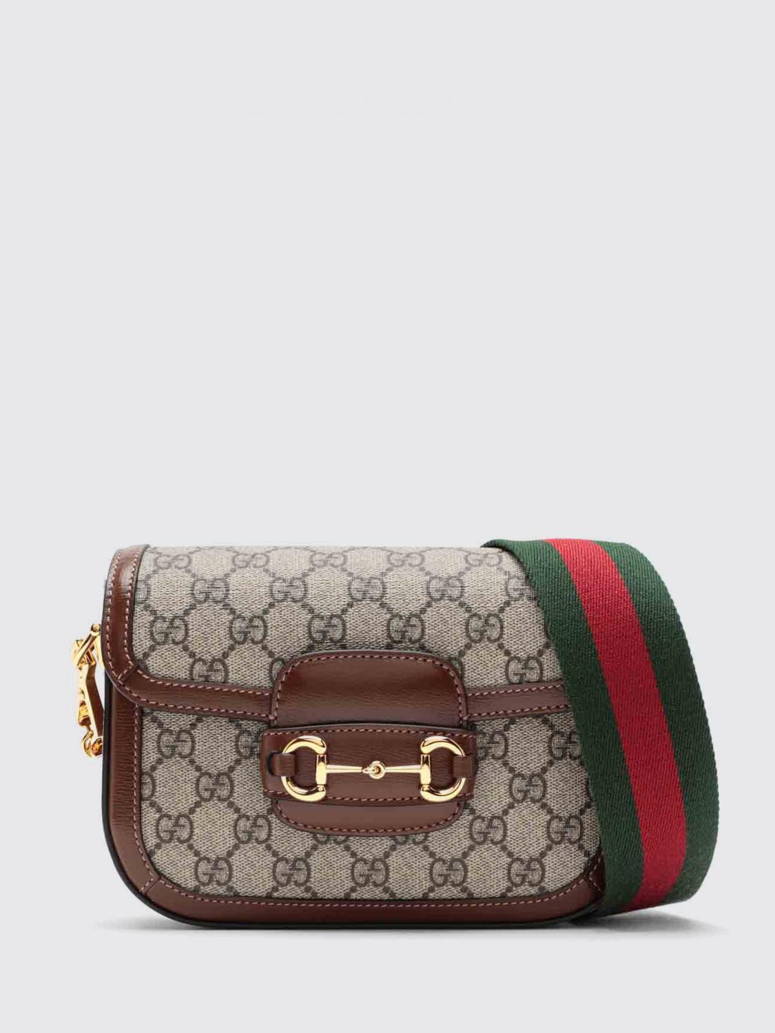 GUCCI Borsa Horsebit 1955 in tessuto GG Supreme e pelle