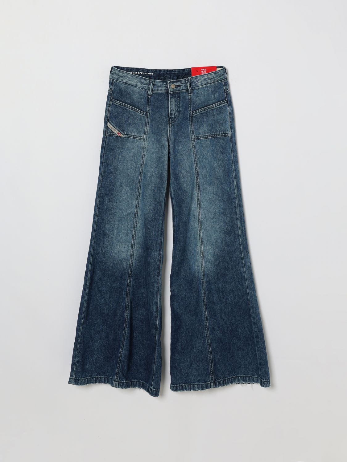DIESEL Flared Cotton Denim Jeans　DIESEL フレアコットンデニムジーンズ DIESEL
