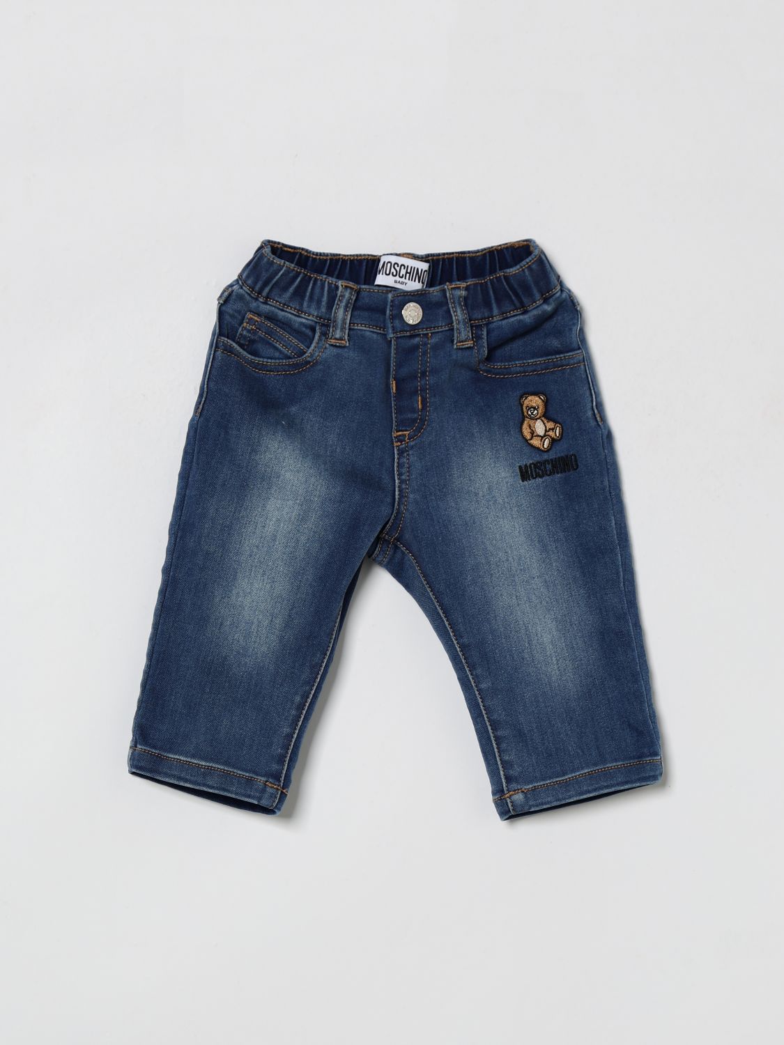 MOSCHINO Stretch-Jeans aus Denim