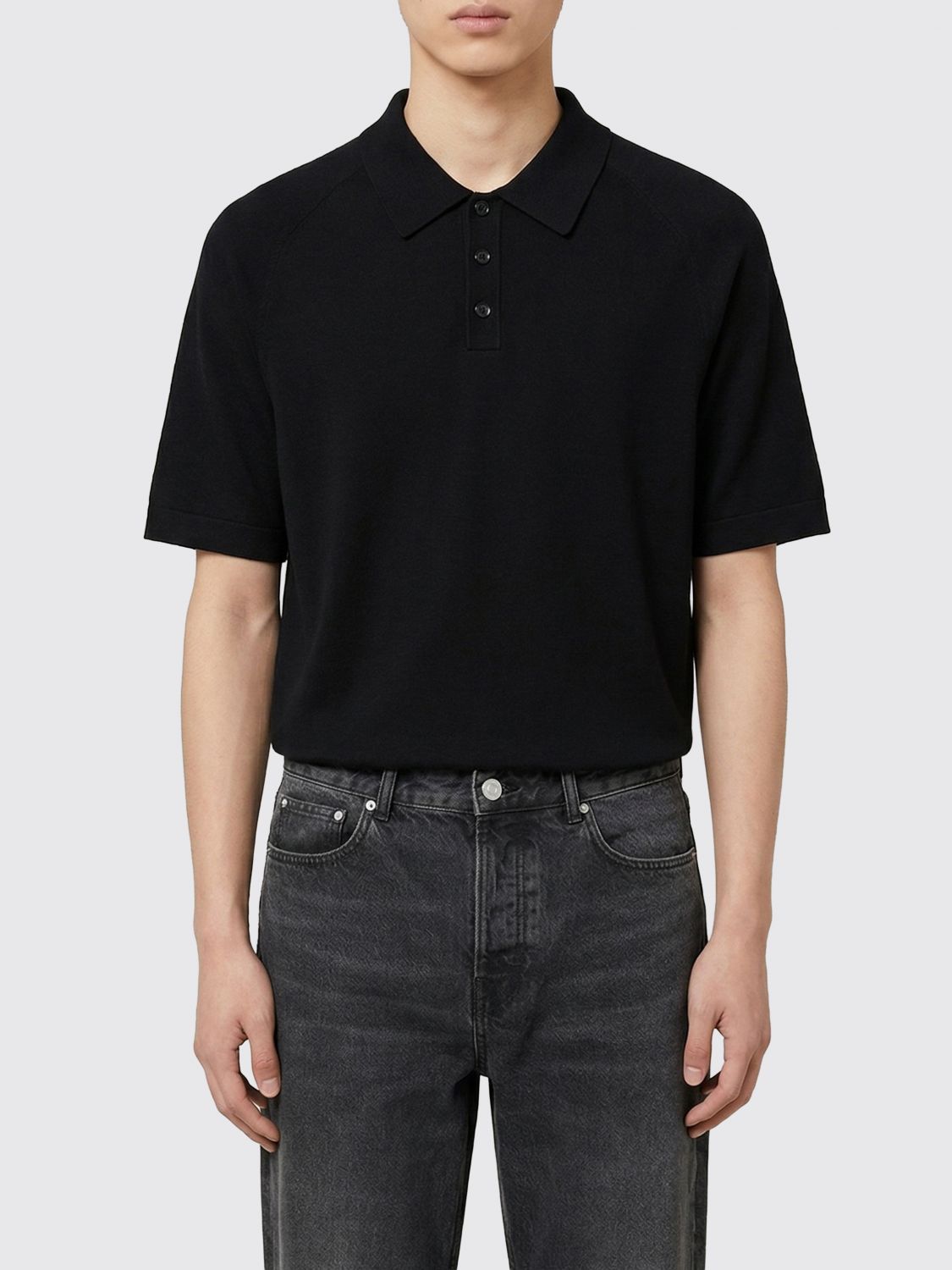 AMI PARIS Knitted Wool Polo Shirt　AMI PARIS ニットウールポロシャツ AMI