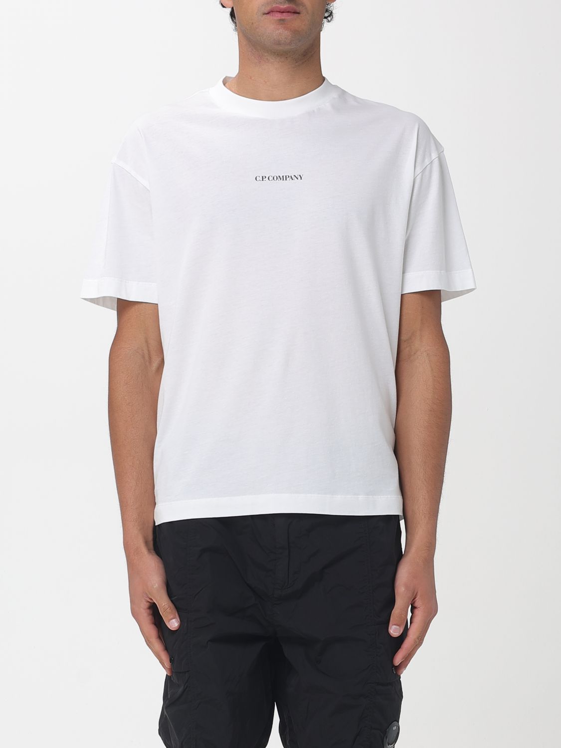 C. P. COMPANY Baumwoll-T-Shirt mit Logo