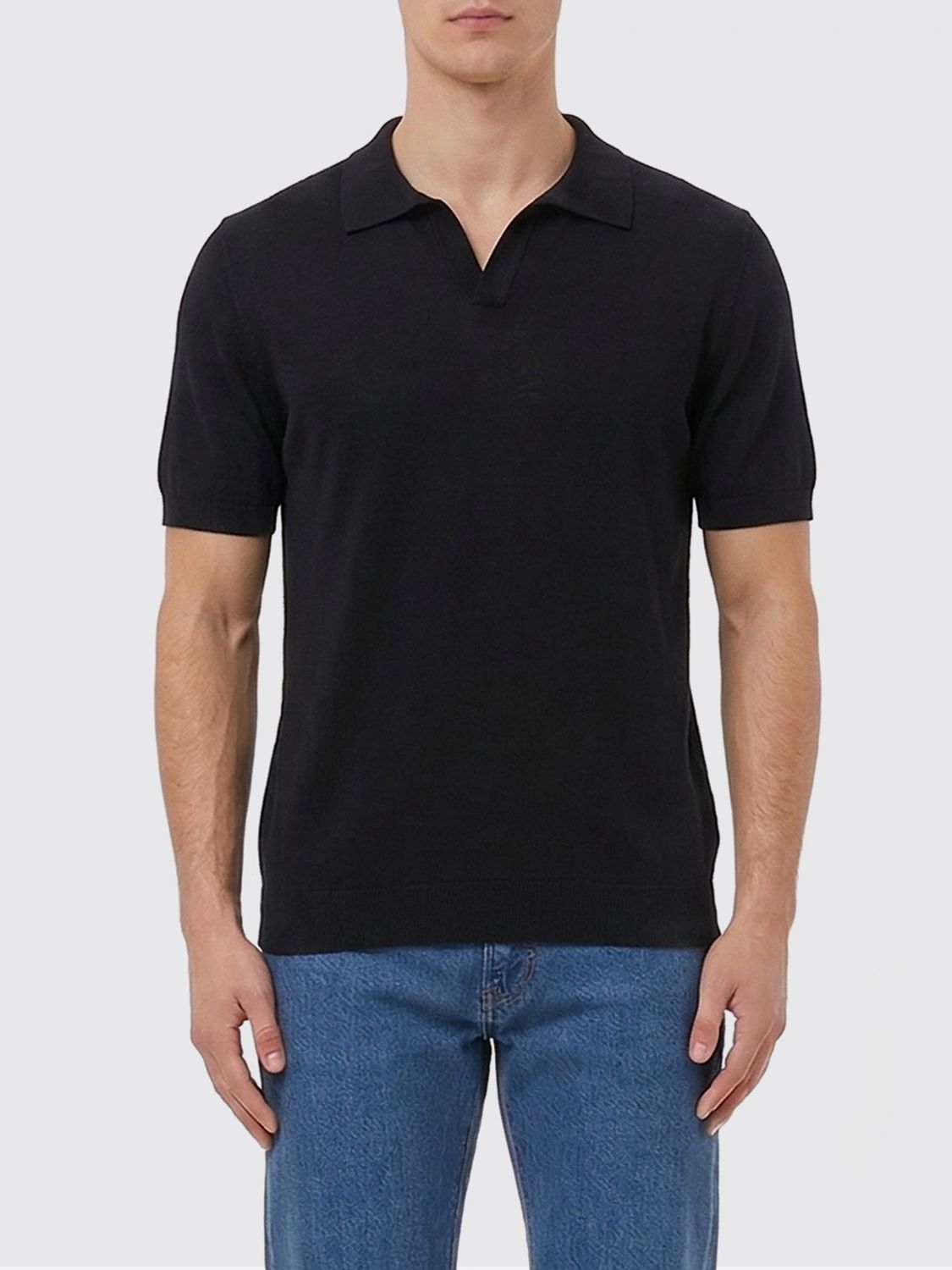 TAGLIATORE Cotton Knit Polo Shirt　TAGLIATORE コットンニットポロシャツ TAGLIATORE