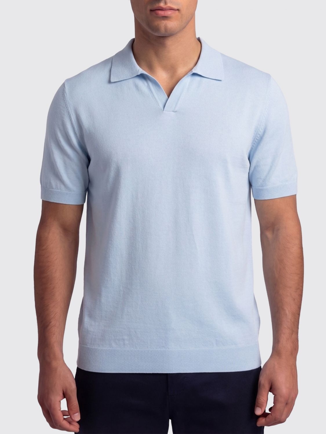 TAGLIATORE Cotton Knit Polo Shirt　TAGLIATORE コットンニットポロシャツ TAGLIATORE