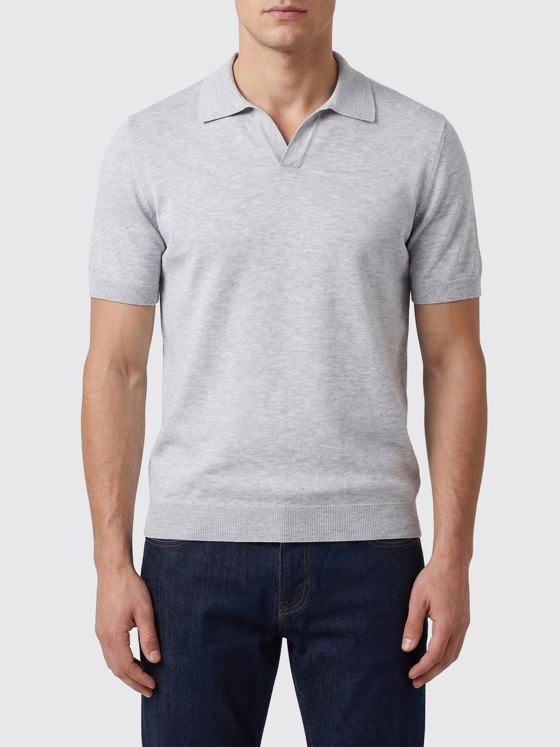 TAGLIATORE Cotton Knit Polo Shirt　TAGLIATORE コットンニットポロシャツ TAGLIATORE