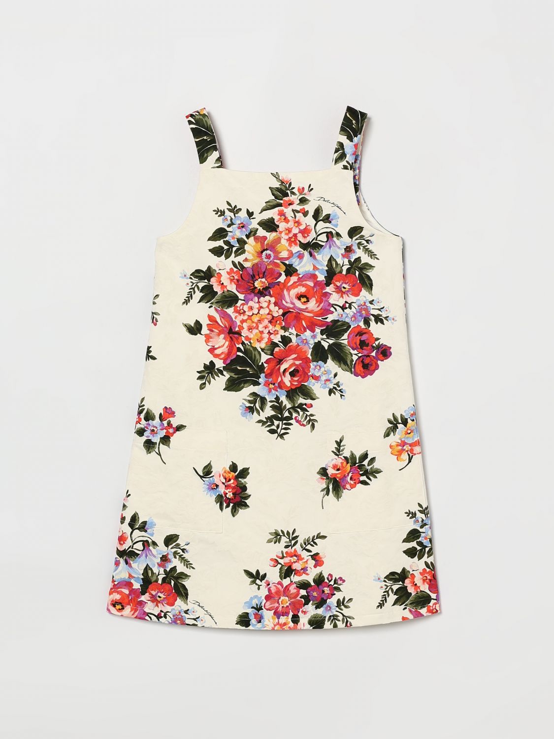 DOLCE & GABBANA Freizeitkleid aus Baumwolle mit Logo