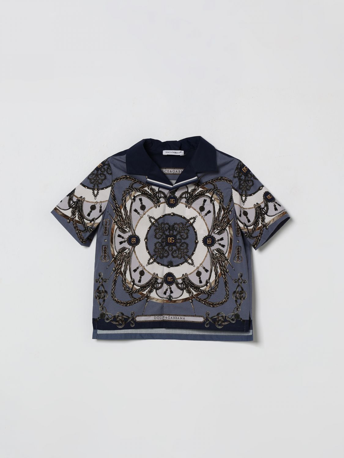 DOLCE & GABBANA Bedrucktes Baumwollhemd
