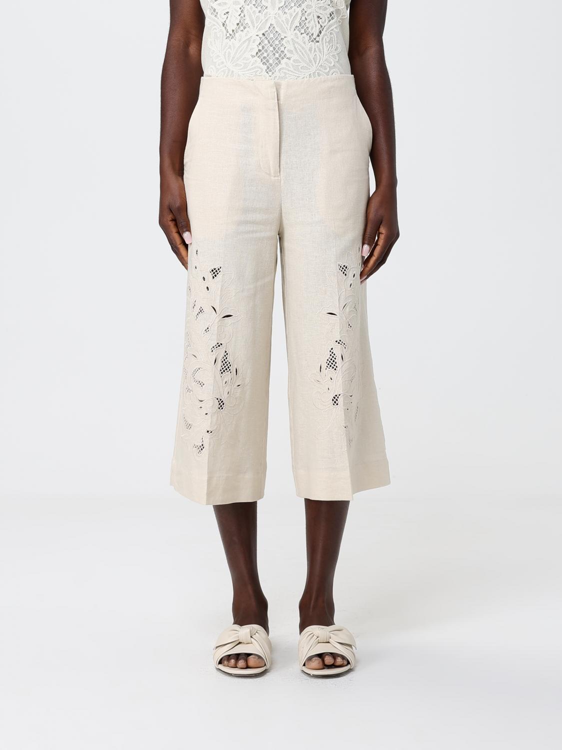 Twinset Cropped-Hose aus Leinen