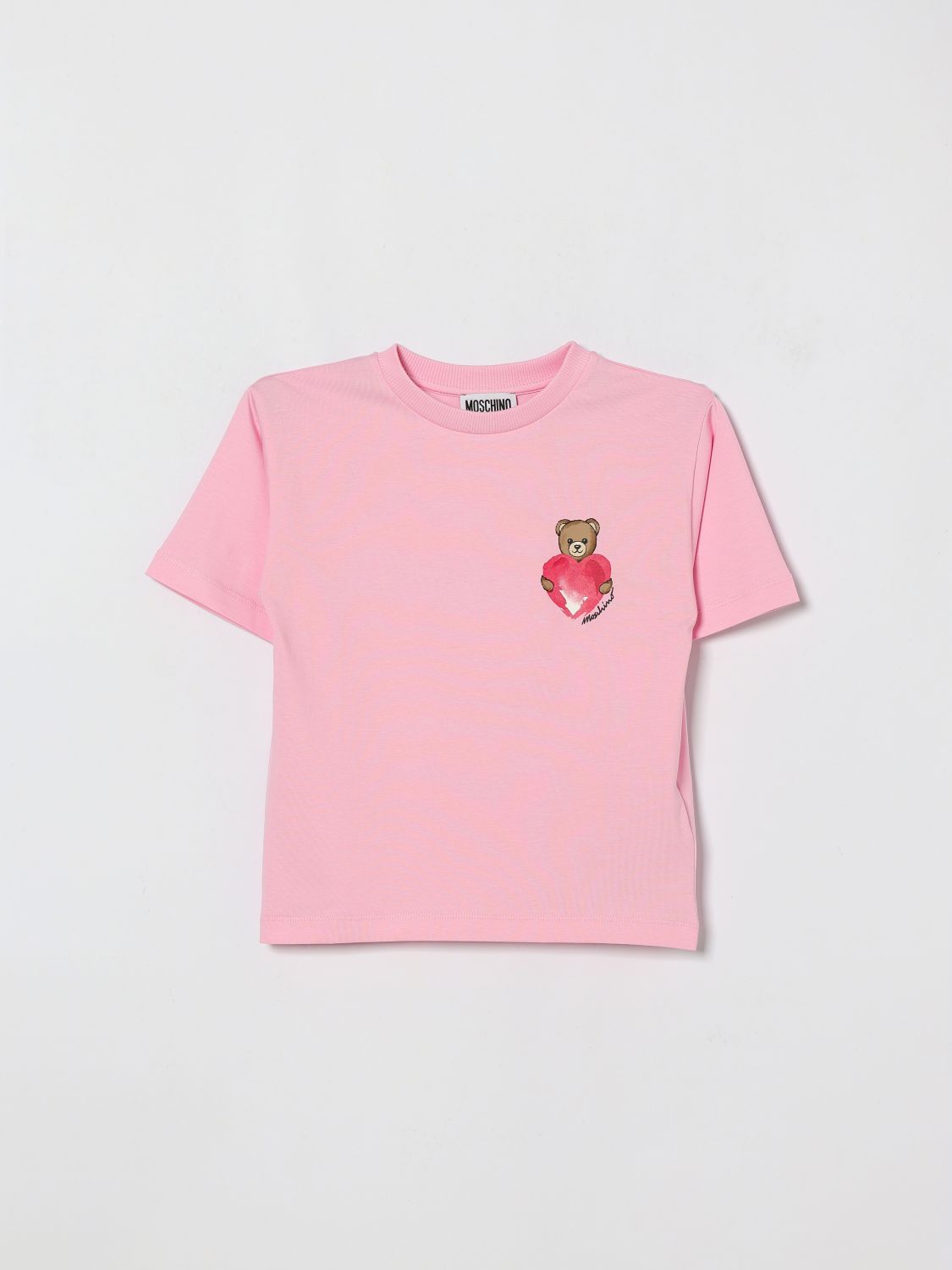 MOSCHINO Baumwoll-T-Shirt mit Teddy-Print