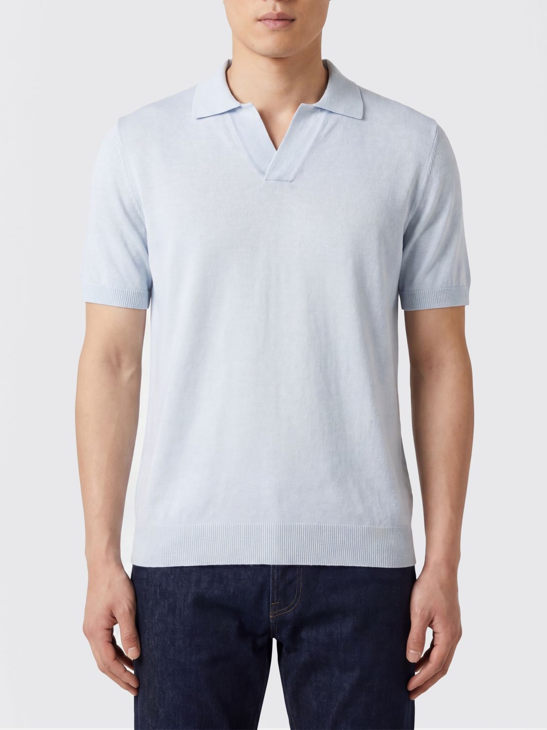 TAGLIATORE Polo in cotone e lino