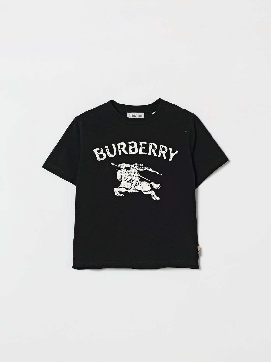 BURBERRY Cotton T-Shirt with Logo Print　BURBERRY ロゴプリント コットン Tシャツ BURBERRY