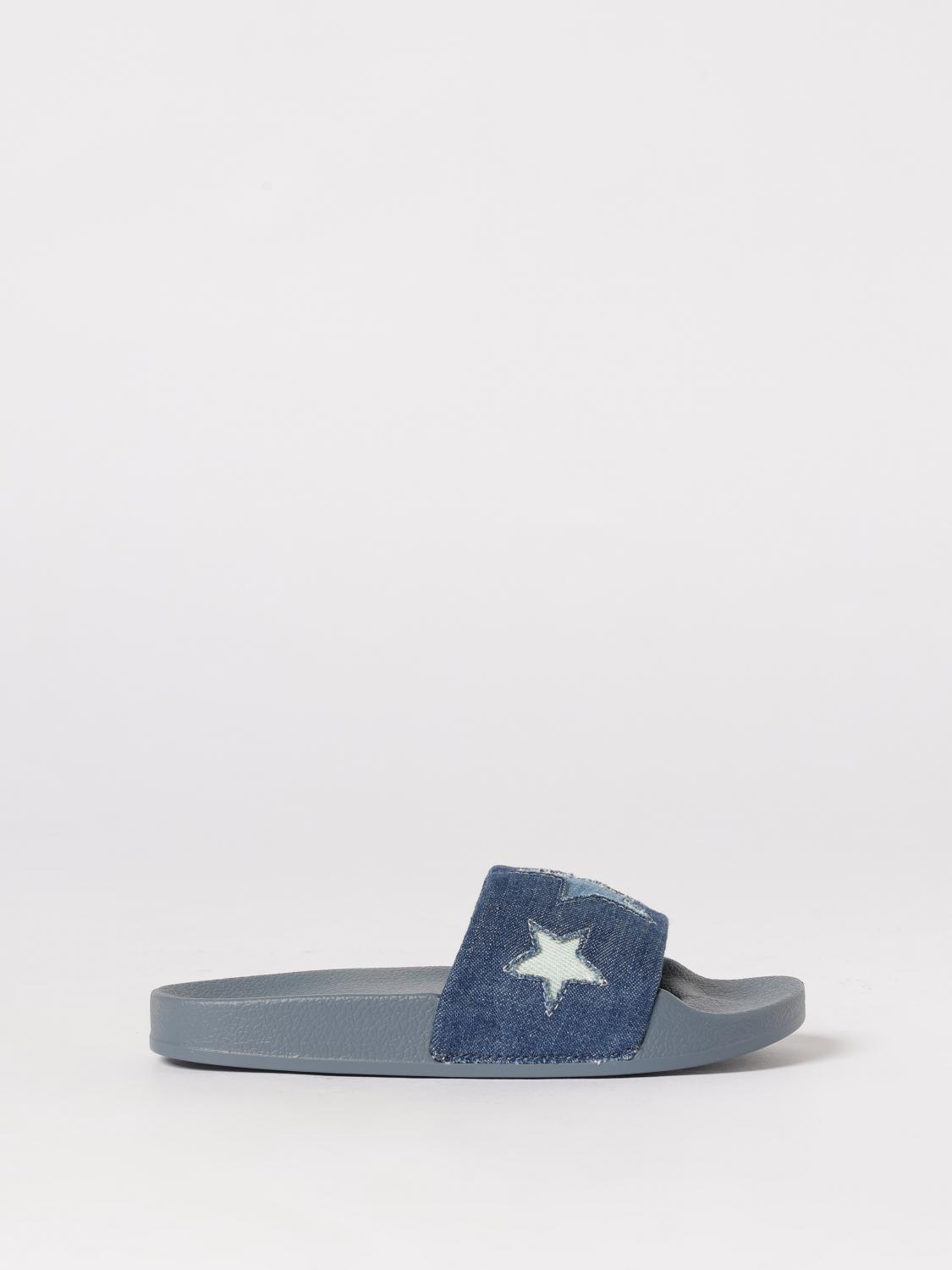 STELLA MCCARTNEY KIDS Star Denim and Rubber Sliders　STELLA MCCARTNEY KIDS スターデニム＆ラバースライダー STELLA