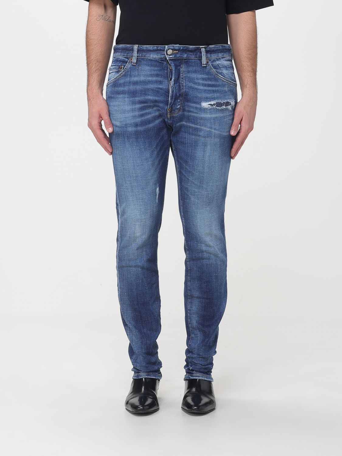DIESEL D-Vyl Distressed Cotton Denim Jeans　DIESEL D-Vyl ダメージコットンデニムジーンズ DIESEL