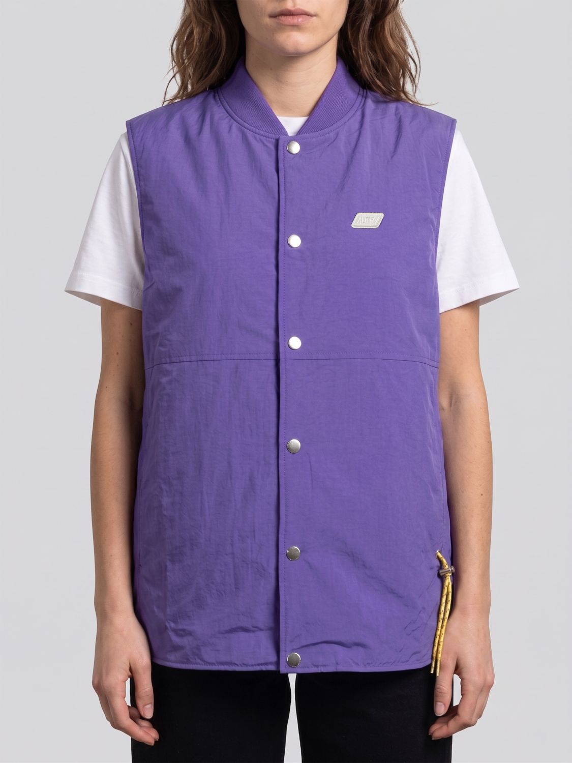 AUTRY Nylon Bomber Vest with Logo