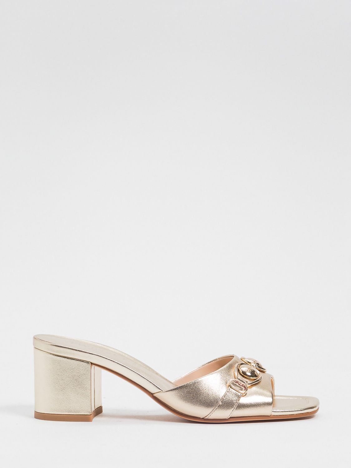 Twinset Mules aus laminiertem Leder