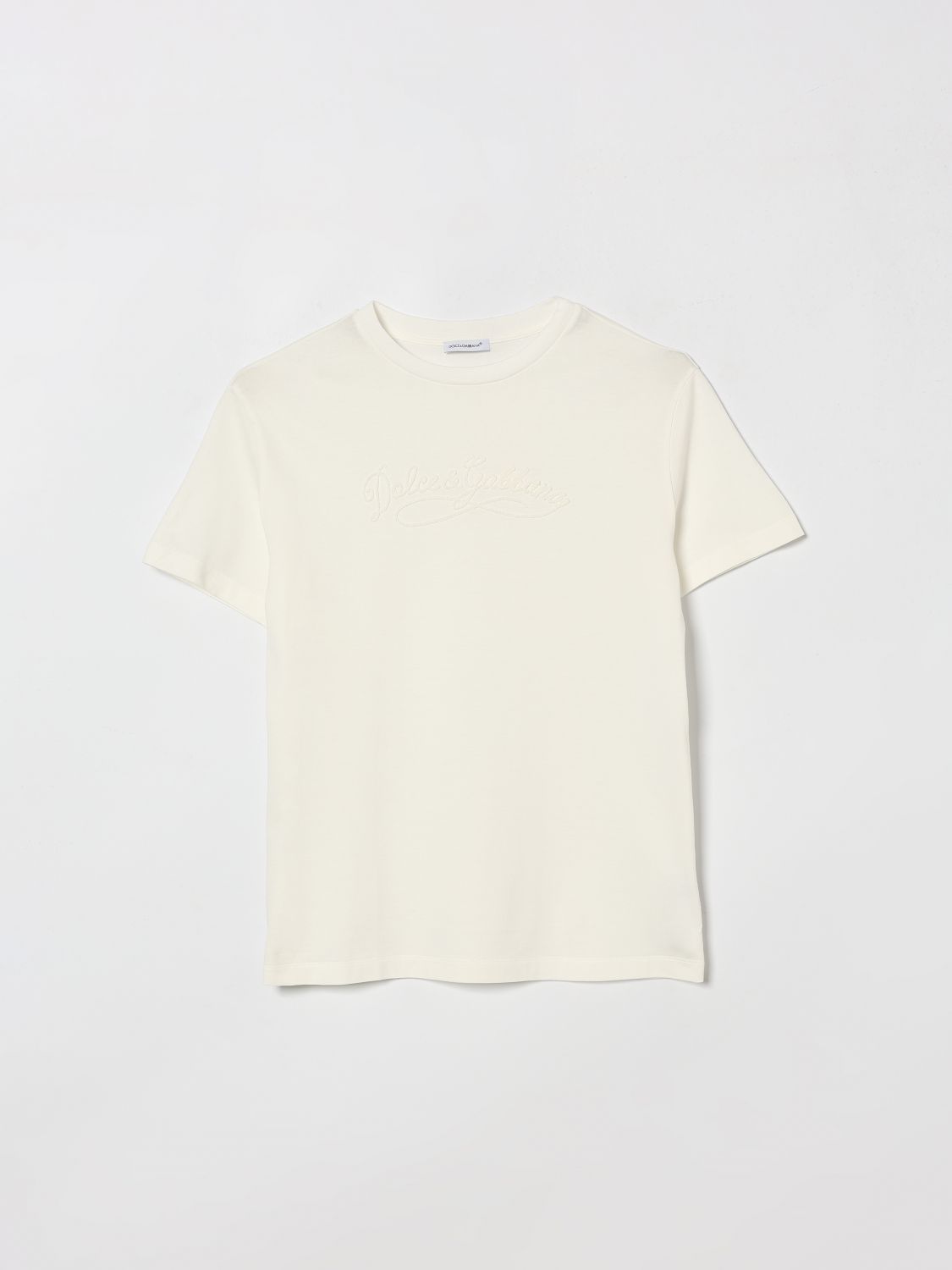 DOLCE & GABBANA Basic Baumwoll-T-Shirt mit Logo