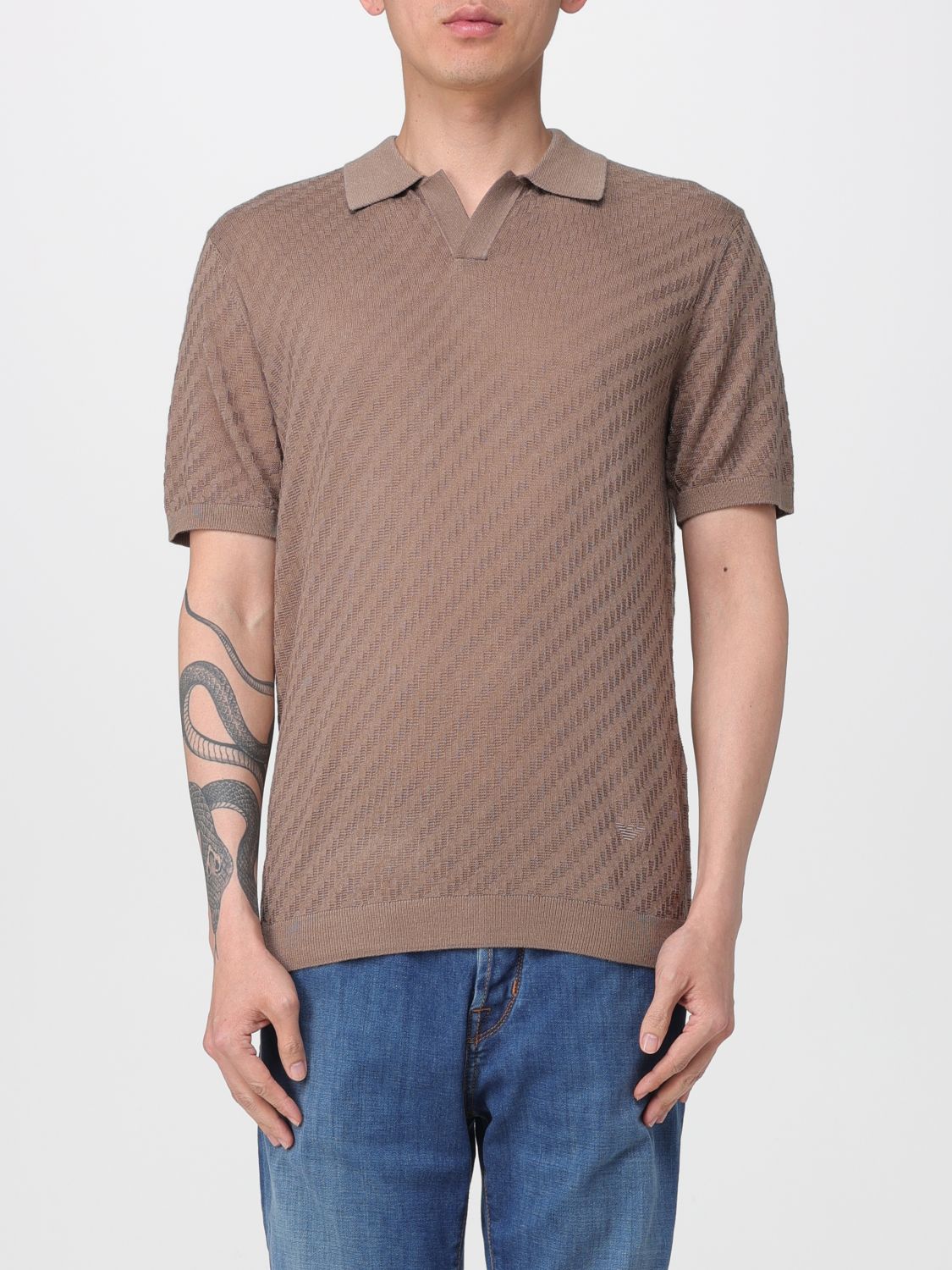 EMPORIO ARMANI Strick-Poloshirt