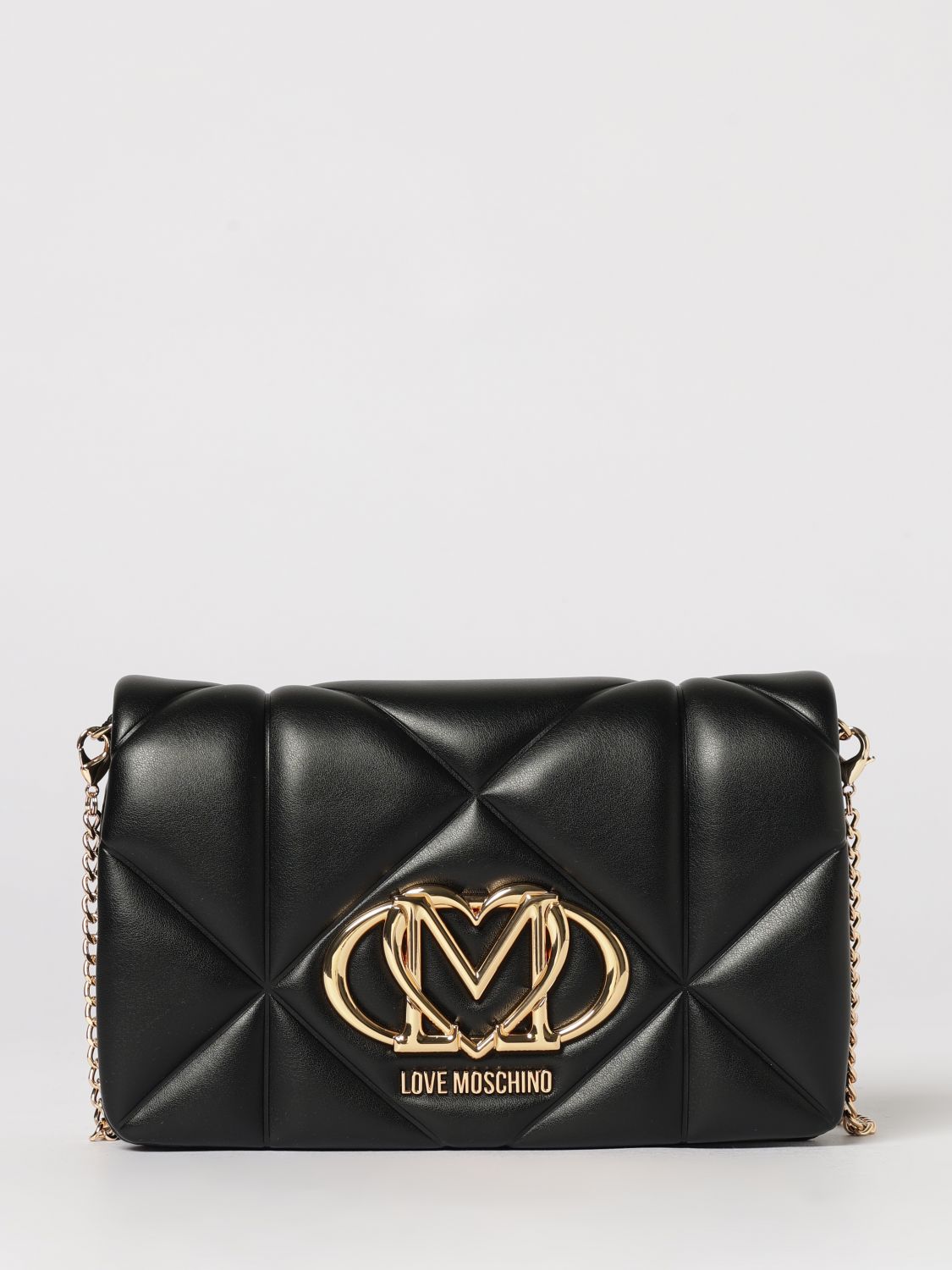 LOVE MOSCHINO Quilted Synthetic Leather Bag