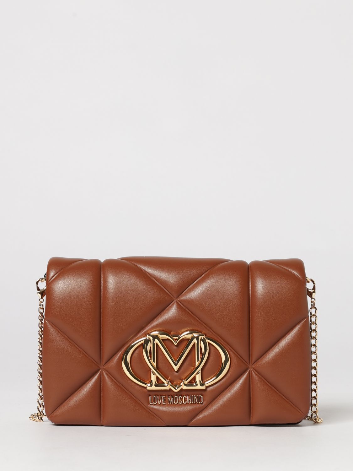 LOVE MOSCHINO Quilted Synthetic Leather Bag