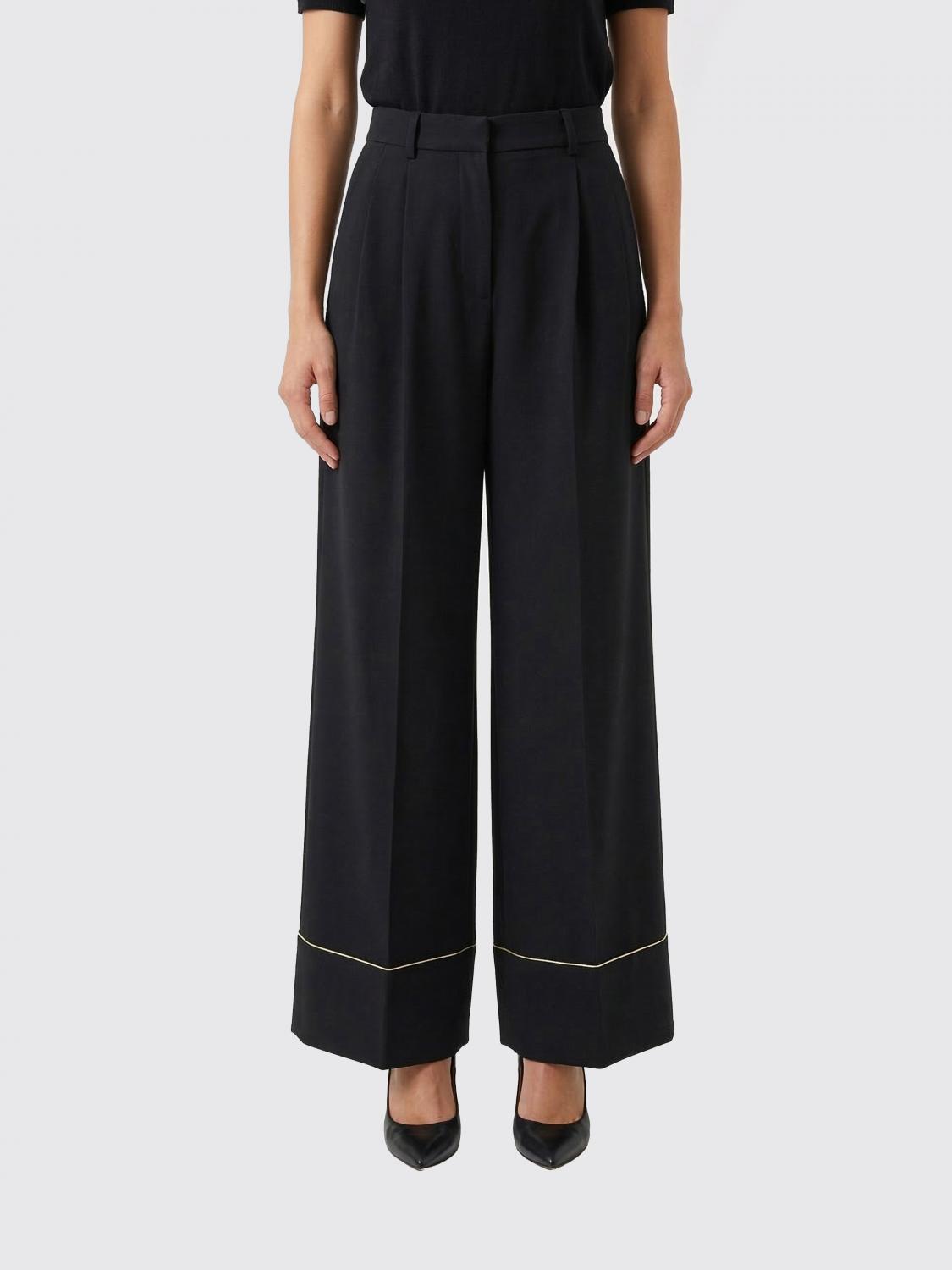 FENDI Pantaloni palazzo in misto lana