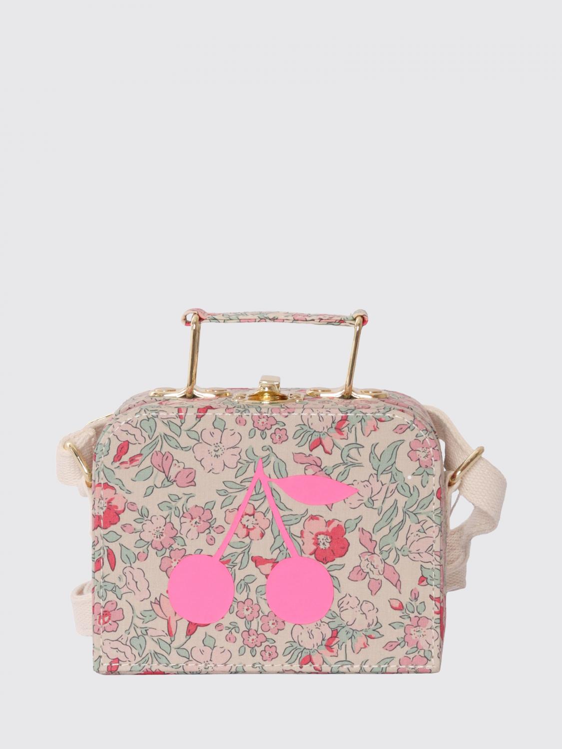 Borsa a mano in cotone con stampa floreale Bonpoint