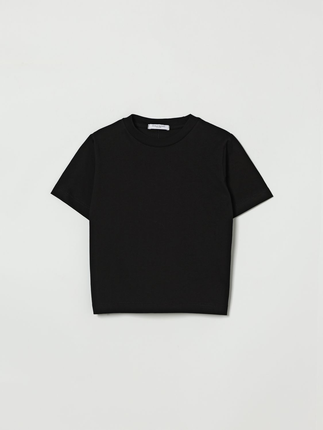 PAOLO PECORA Basic-T-Shirt aus Baumwolle