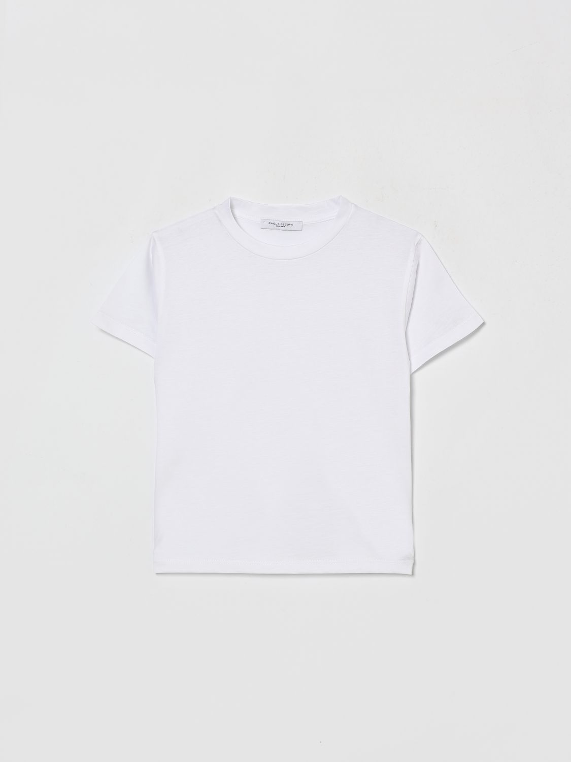 PAOLO PECORA Basic-T-Shirt aus Baumwolle
