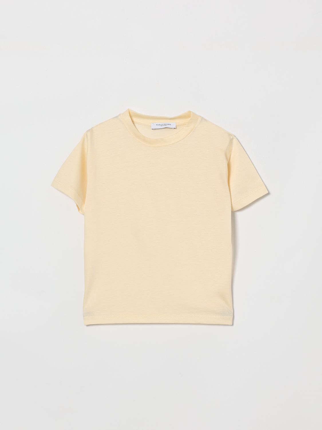 PAOLO PECORA Basic-T-Shirt aus Baumwolle