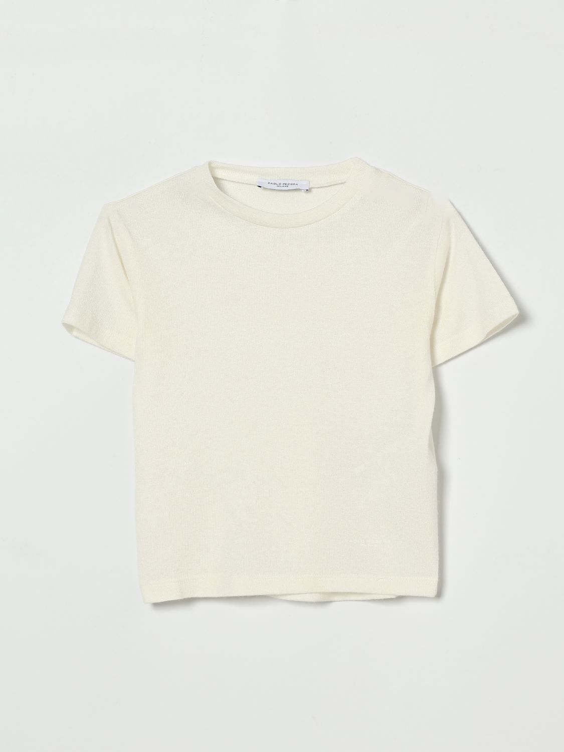 PAOLO PECORA Basic-T-Shirt aus Baumwolle