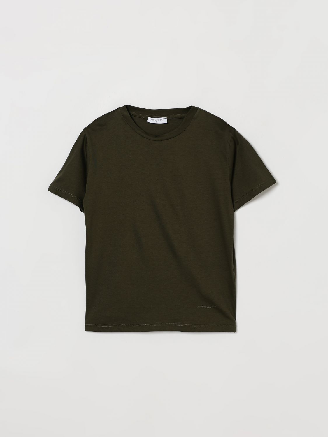 PAOLO PECORA Basic T-Shirt aus Baumwolle