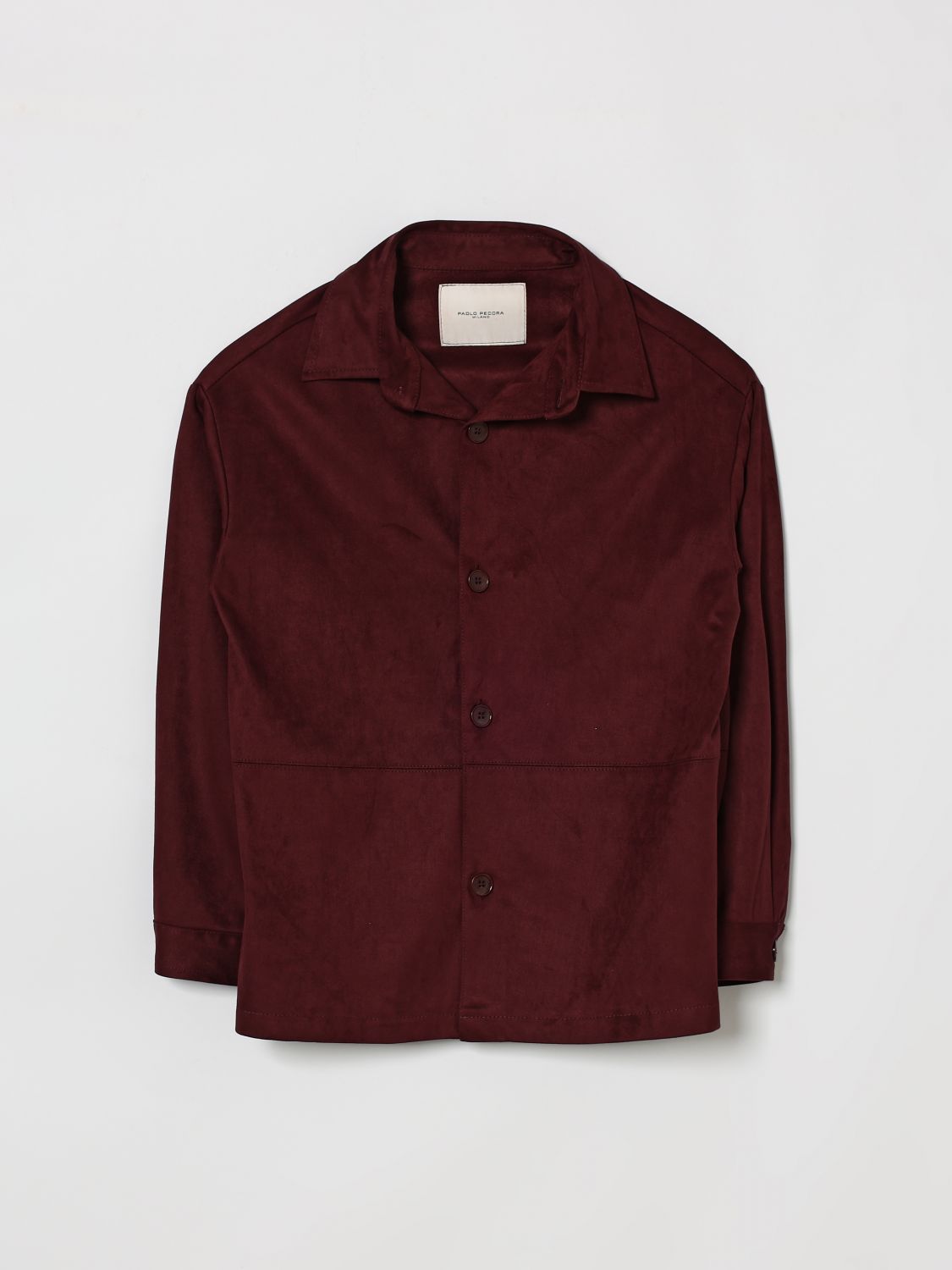PAOLO PECORA Basic Hemd aus Wildleder