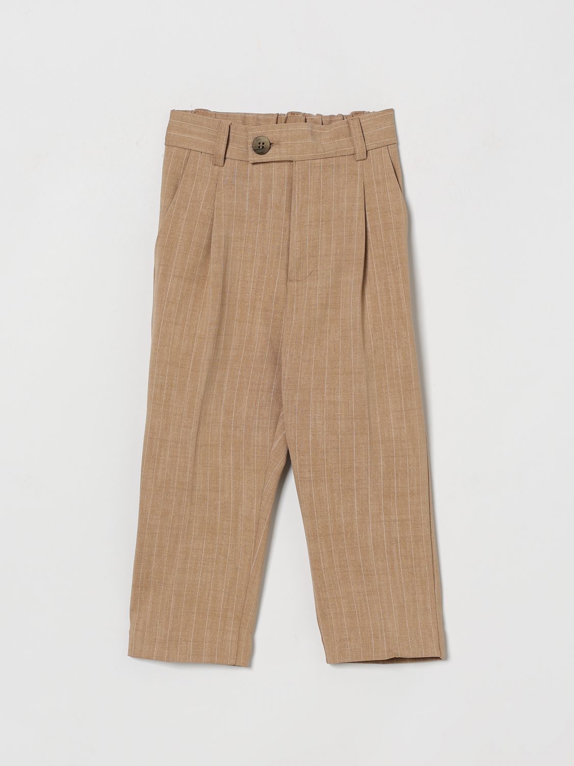 MANUEL RITZ Gestreifte Gabardine Chino Hose
