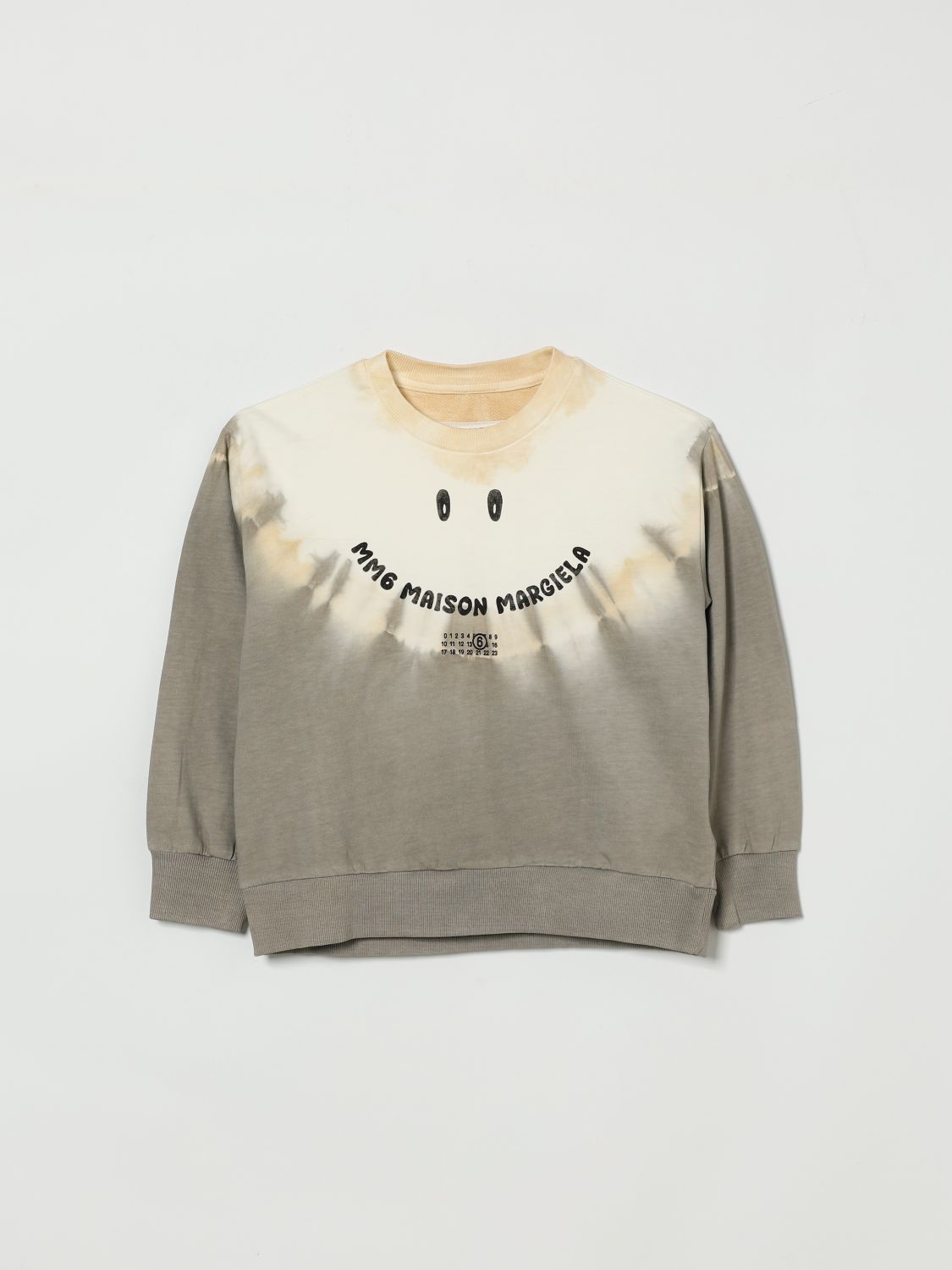 MM6 MAISON MARGIELA Cotton Crew Neck Sweatshirt with Logo　MM6 MAISON MARGIELA ロゴ入りコットン クルーネック スウェットシャツ MM6