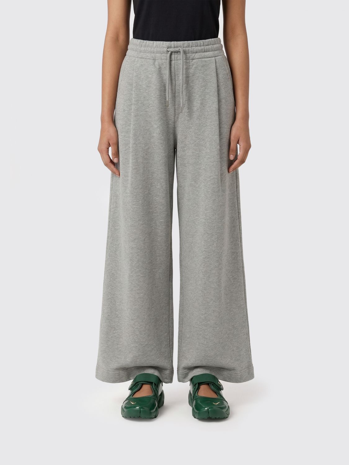 Dries Van Noten Cotton Jogging Trousers In Gray