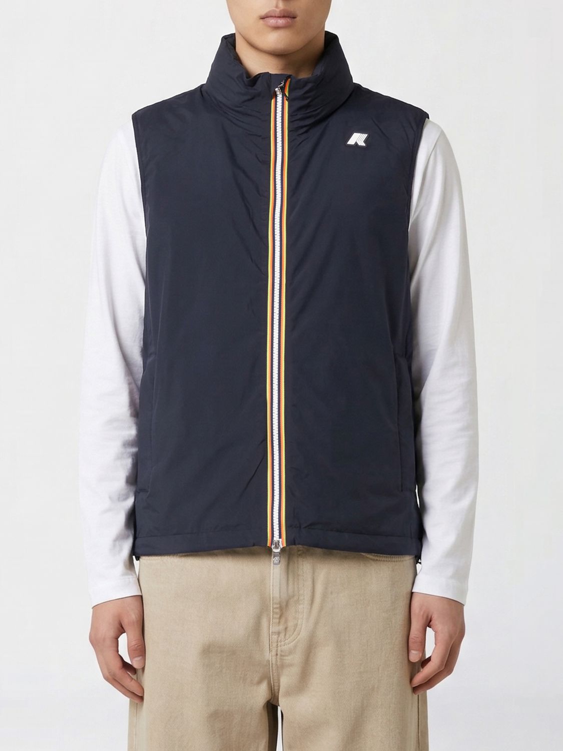 K-way Nylon Vest In Blue