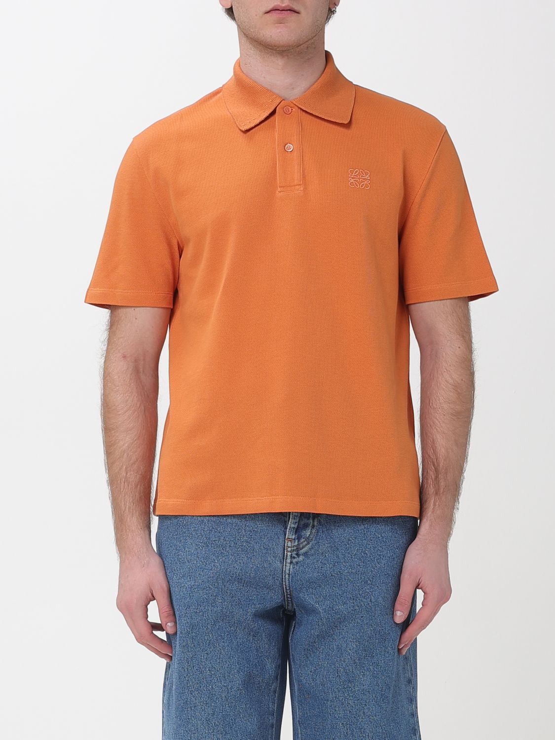 LOEWE LOEWE Polo Shirt Men color Orange　ロエベ ポロシャツ メンズ カラー オレンジ