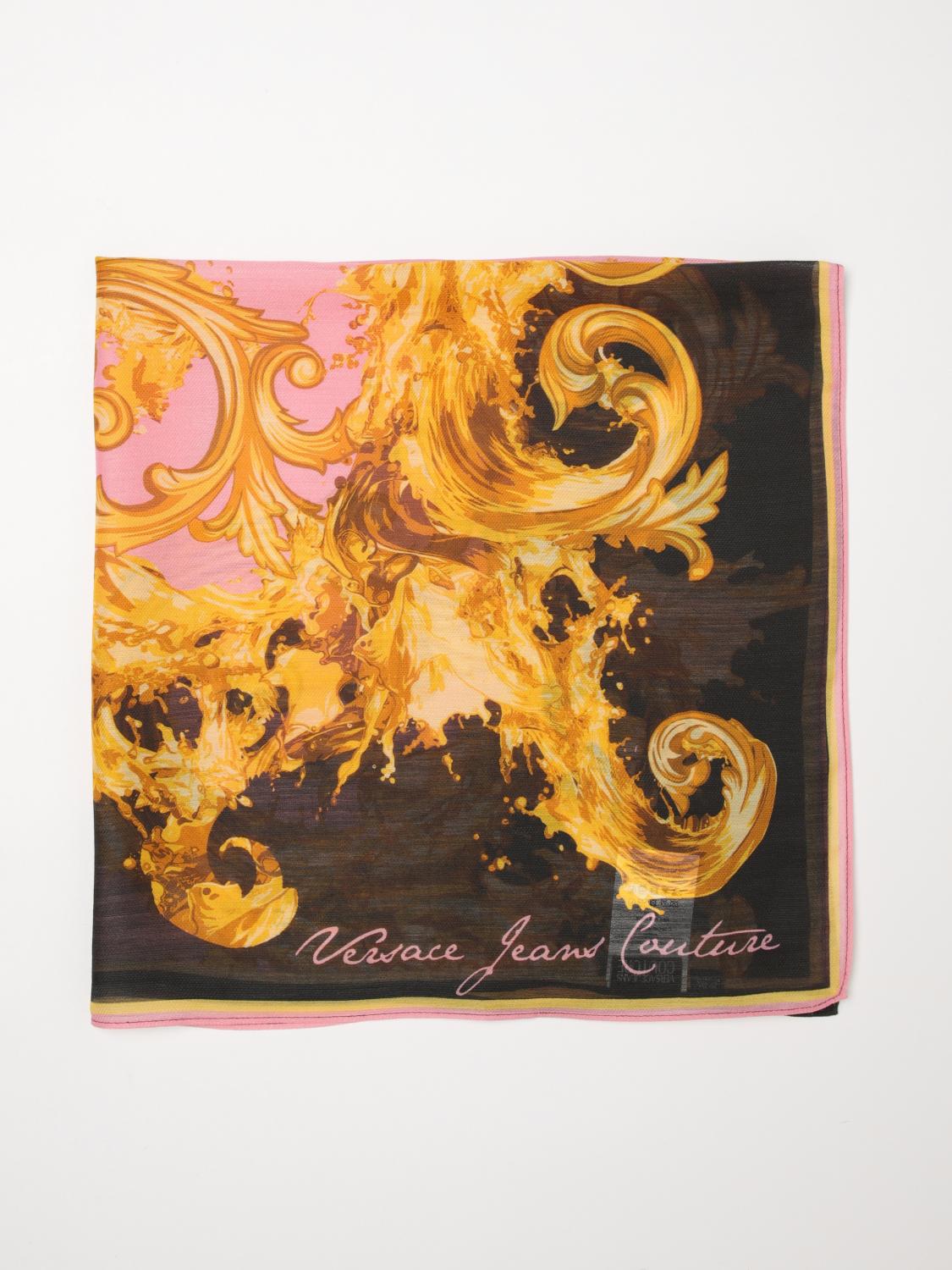 VERSACE JEANS COUTURE Baroque Print Silk Foulard　VERSACE JEANS COUTURE バロックプリント シルクスカーフ VERSACE