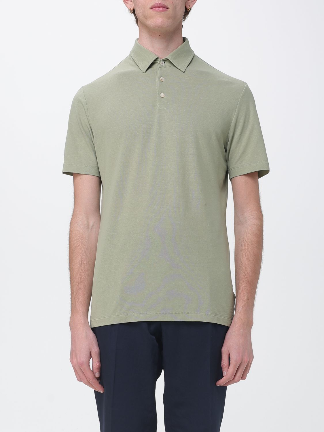 ZANONE Basic Baumwoll-Poloshirt