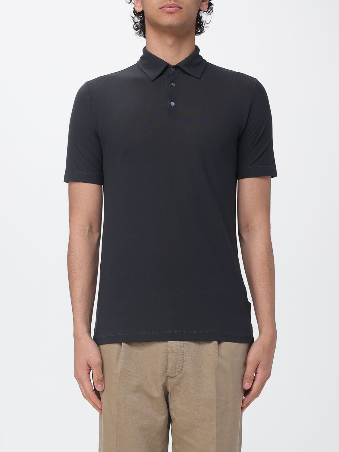 Zanone Basic Cotton Polo Shirt