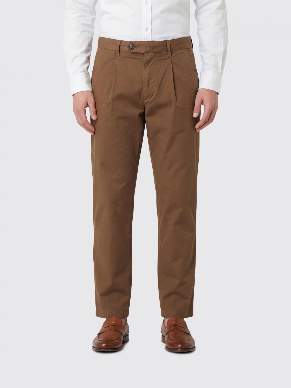 Re-hash Gabardine Chino Trousers In 烟草色